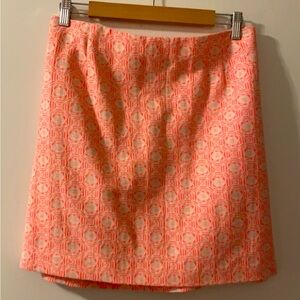 GAP 🔸 Neon Orange Geometric Mini Skirt 🔸 Sz 16